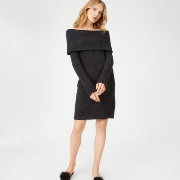 Club Monaco Off Shoulder Sweater Dress 